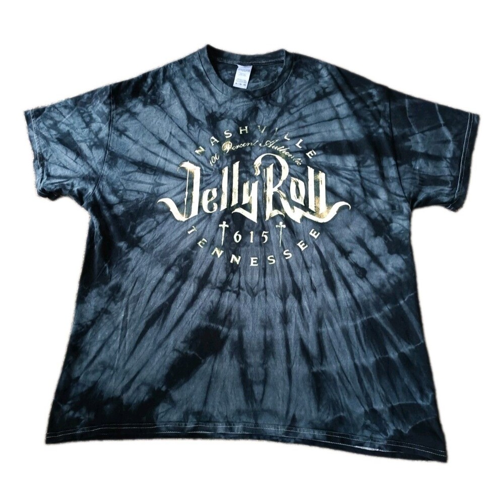 Jelly Roll Shirt Size  XL Tie Dye Country Hip Hop  Music Concert Tour Tee